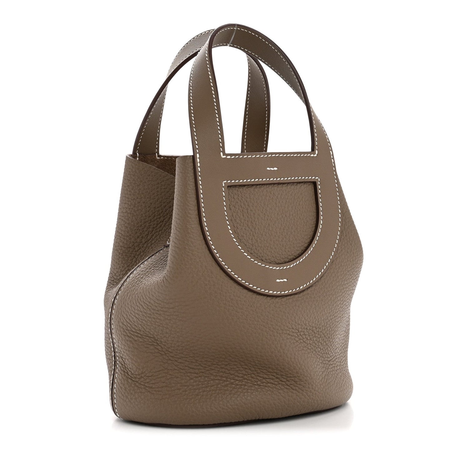 Taurillon Clemence Swift In-The-Loop 18 Bag Etoupe