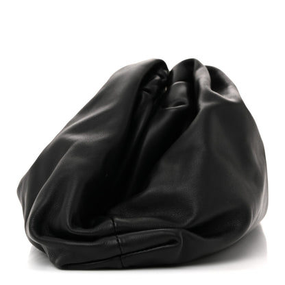 Smooth Butter Calf The Pouch Oversized Clutch Black