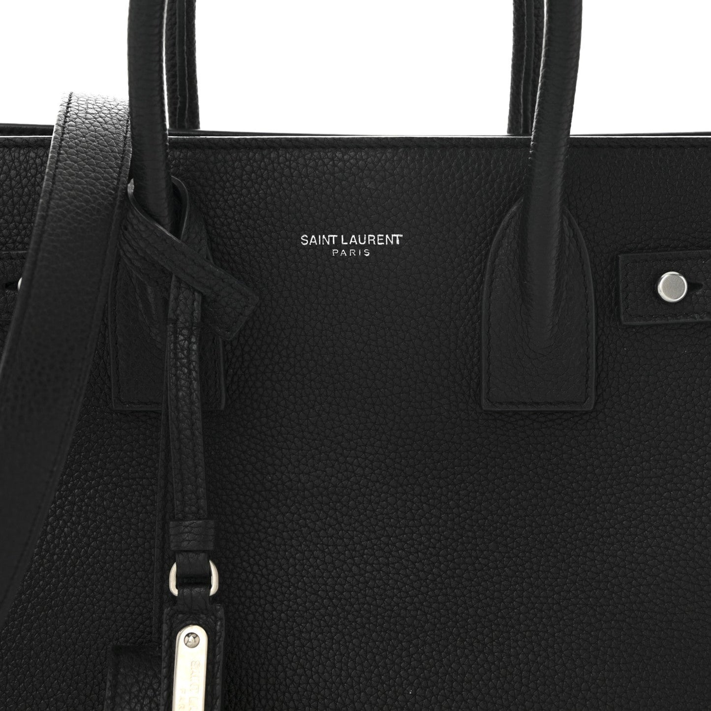 Grained Calfskin Baby Sac De Jour Souple Black