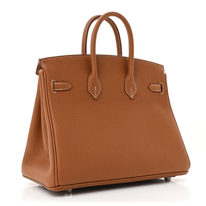 Togo Birkin 25 Gold