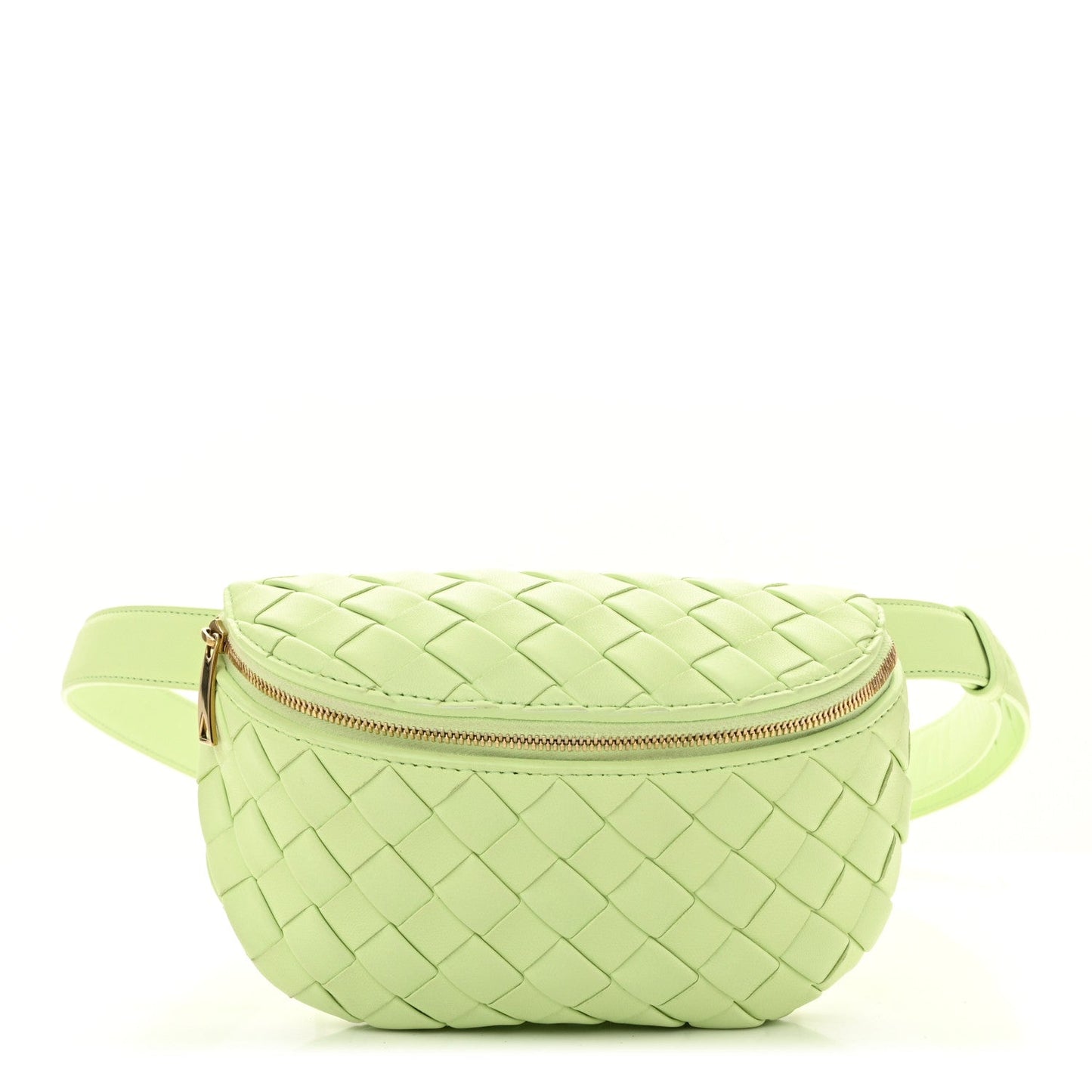 Nappa Intrecciato Belt Bag Fennel