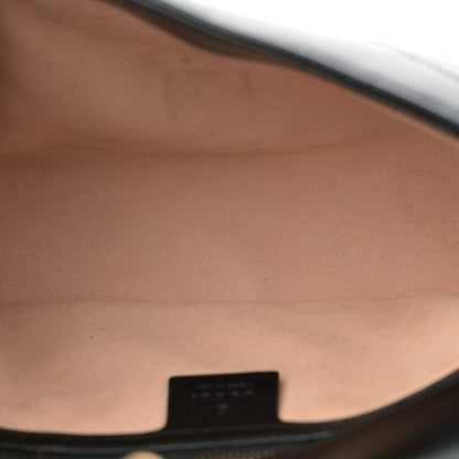 Calfskin Matelasse Small GG Marmont Shoulder Bag Black
