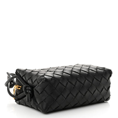 Nappa Intrecciato Mini Loop Camera Bag Black