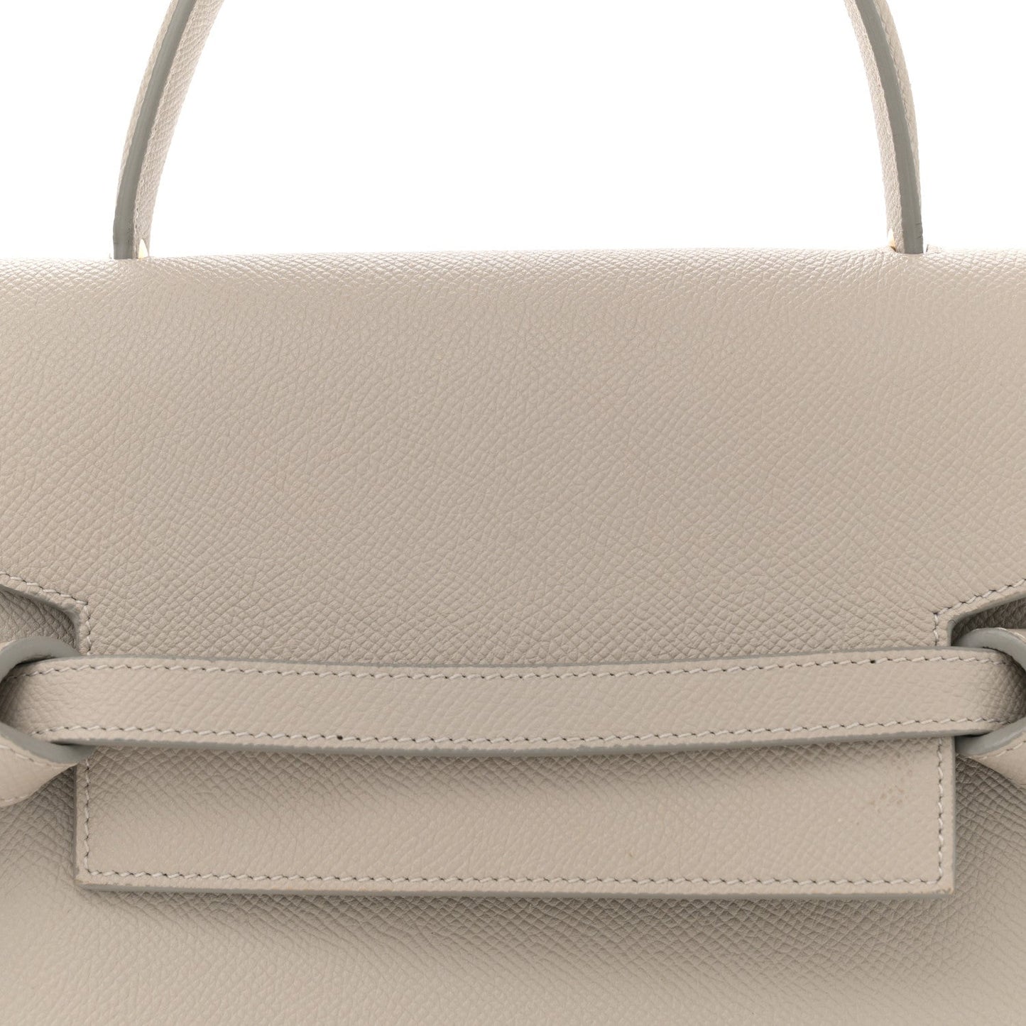 Grained Calfskin Micro Belt Bag Light Taupe