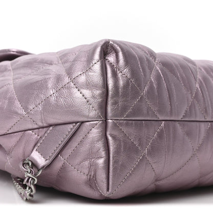 Iridescent Calfskin Quilted Ground Control Backpack Pink