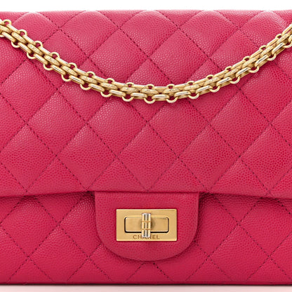 Caviar Quilted 2.55 Reissue 225 Flap Fuchsia