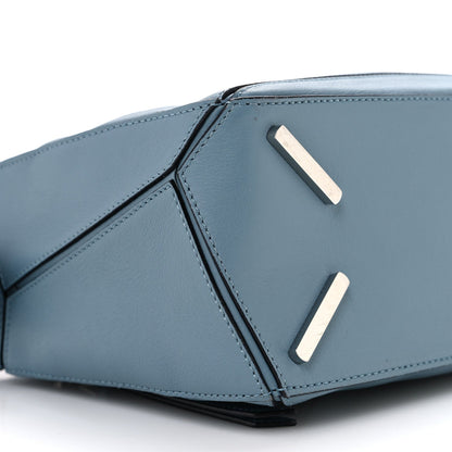 Calfskin Small Puzzle Bag Stone Blue