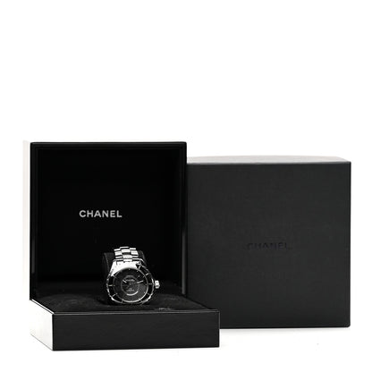 Stainless Steel Ceramic 38mm J12 Phantom Automatic Watch Black
