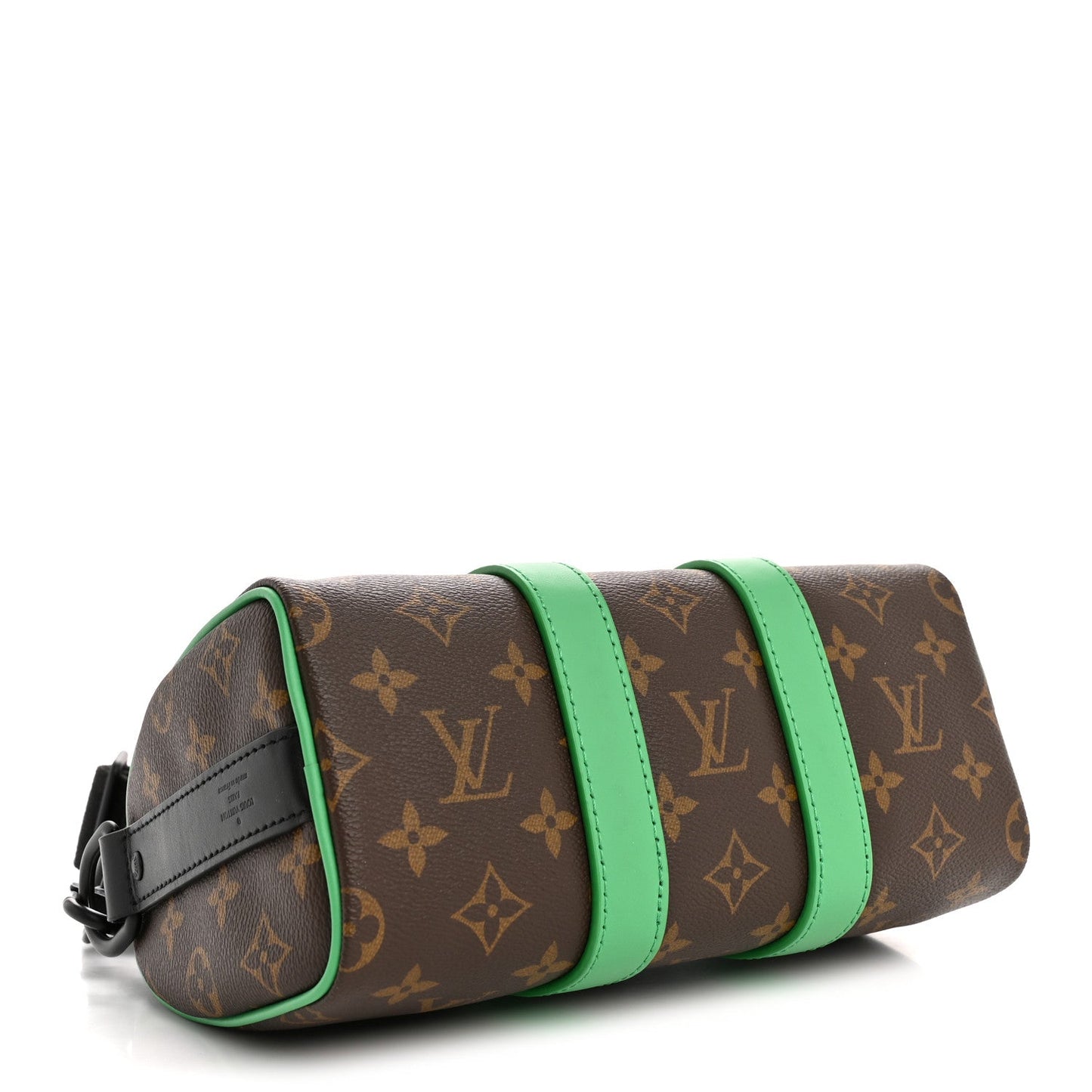Monogram Macassar Keepall Bandouliere 25 Minty Green