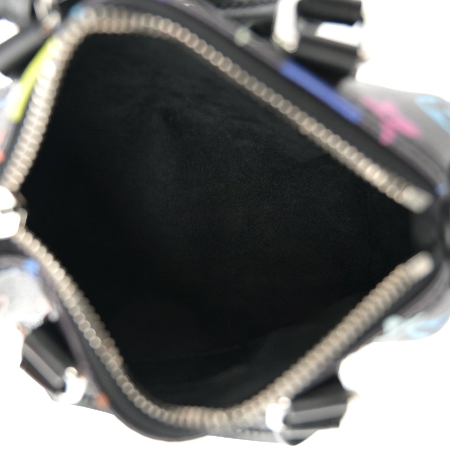 LV X TM Monogram Multicolor Nano Speedy Black