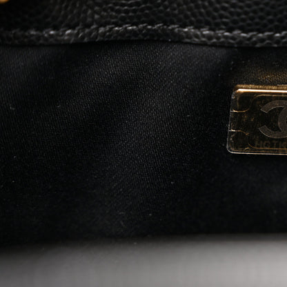 Caviar Quilted Small Chanel 25 Handbag Black