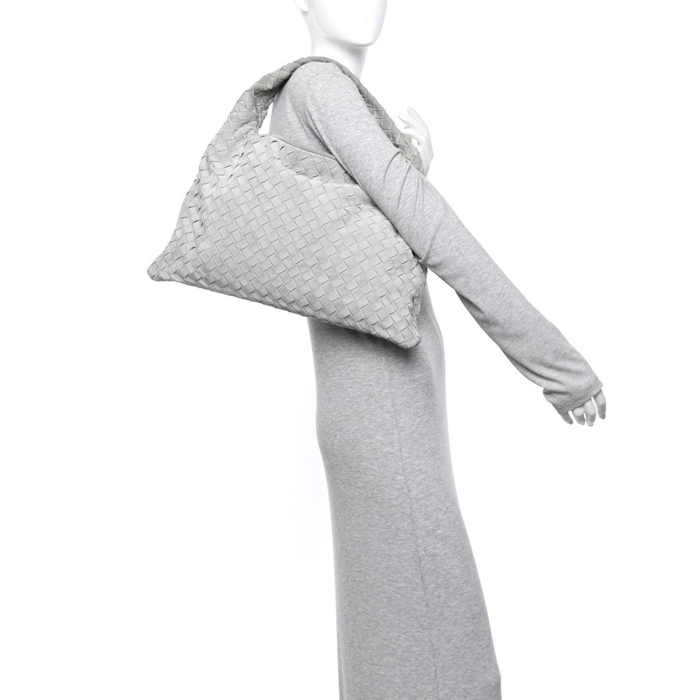 Suede Intrecciato Small Hop Sterling