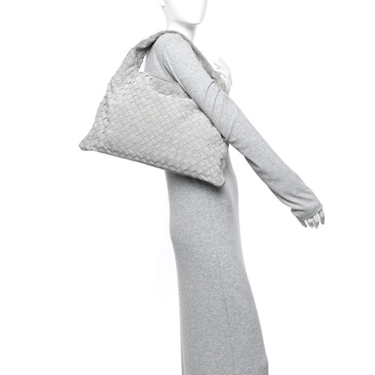Suede Intrecciato Small Hop Sterling