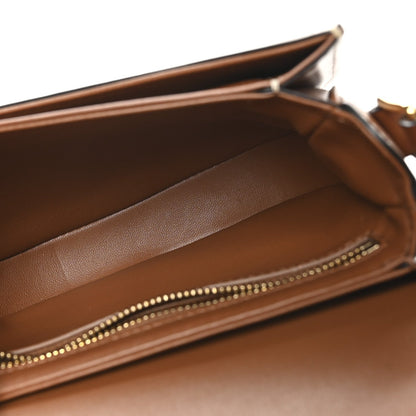 Canvas Calfskin Triomphe Teen Besace Tan