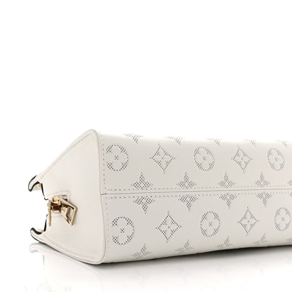 Calfskin Embossed Monogram OnTheGo East West White