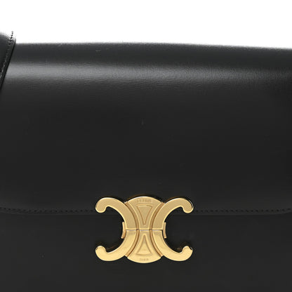 Shiny Calfskin Medium Triomphe Black
