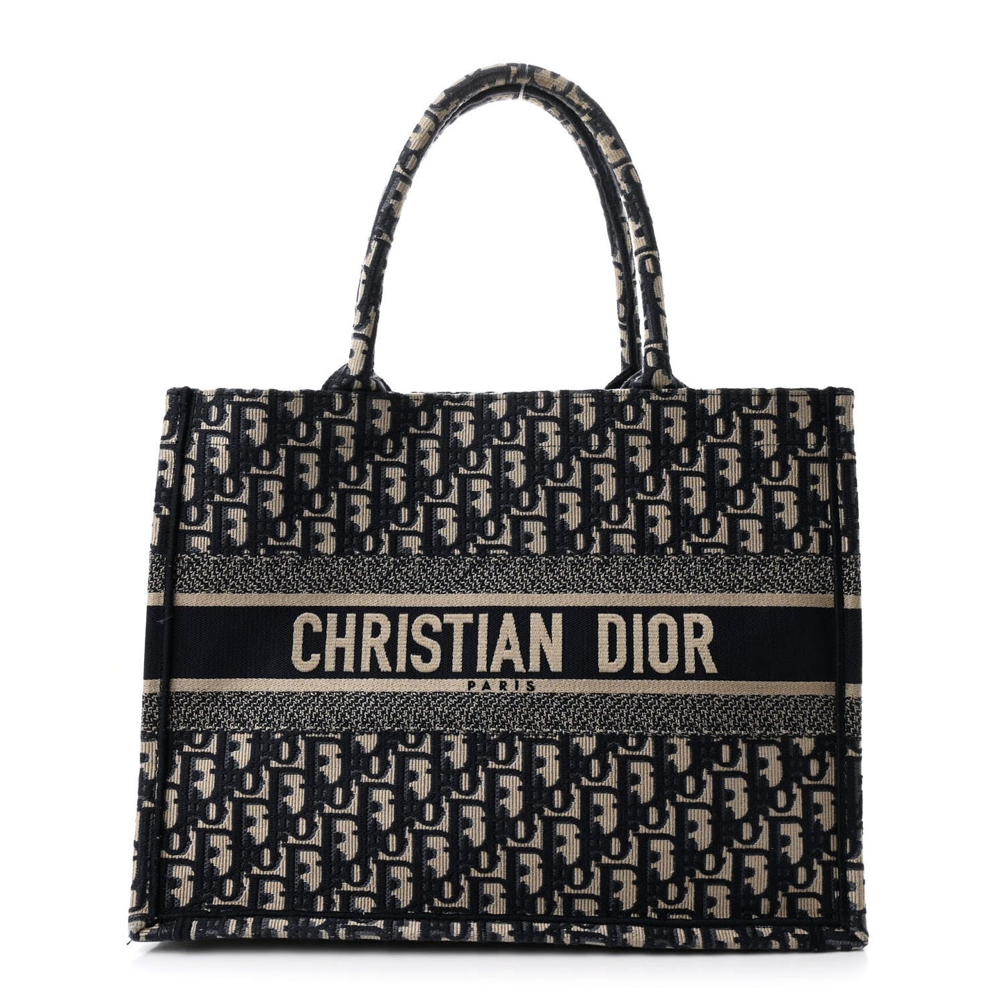 Oblique Medium Book Tote Blue Multicolor