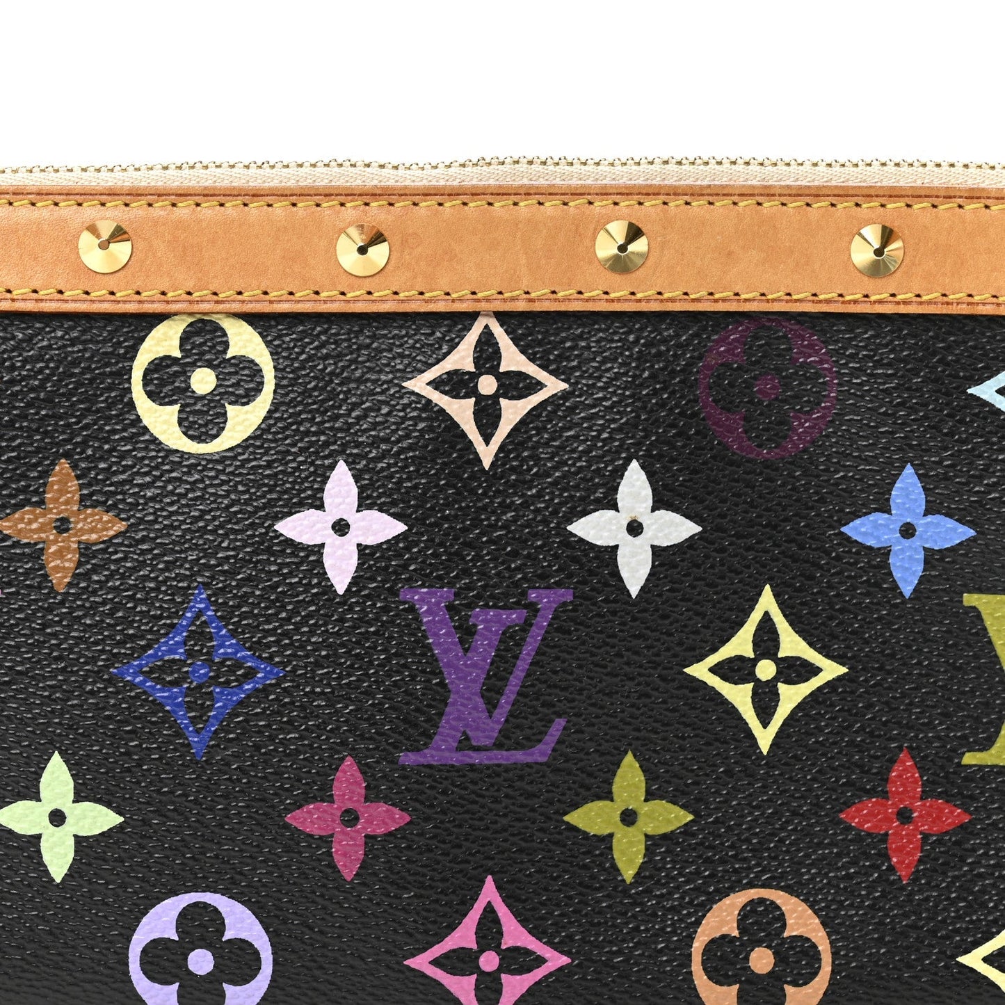 Monogram Multicolor Pochette Accessories Black