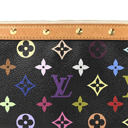Monogram Multicolor Pochette Accessories Black