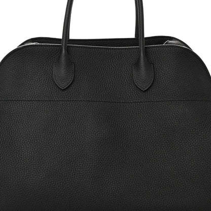 Matte Grained Calfskin Soft Margaux 15 Black