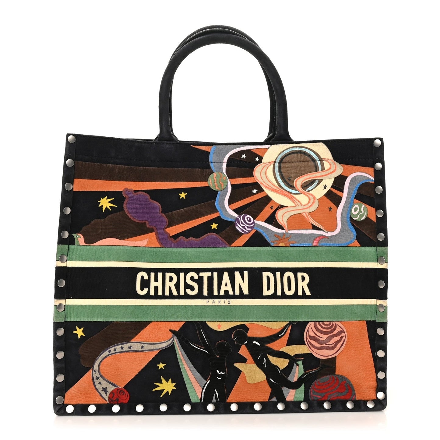 Suede Large L'Air Book Tote Black