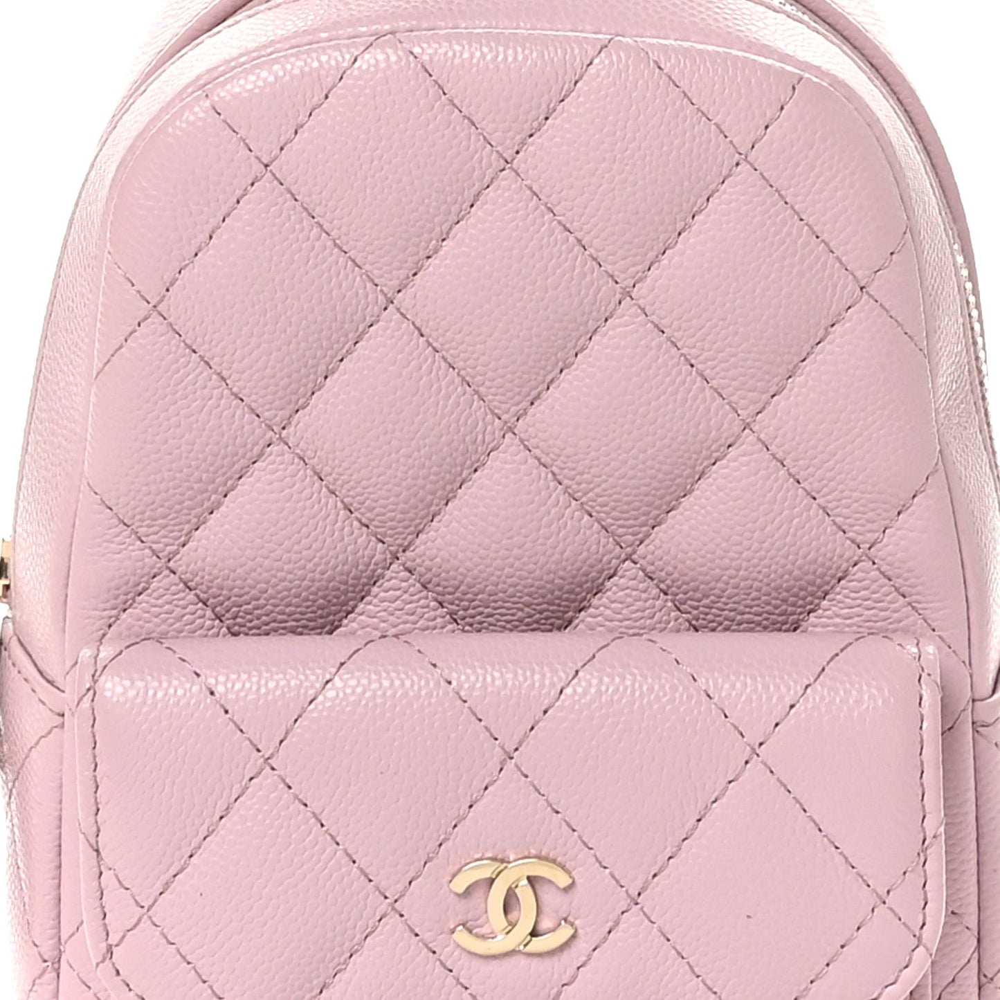 Caviar Quilted CC Mini Classic Backpack Lilac