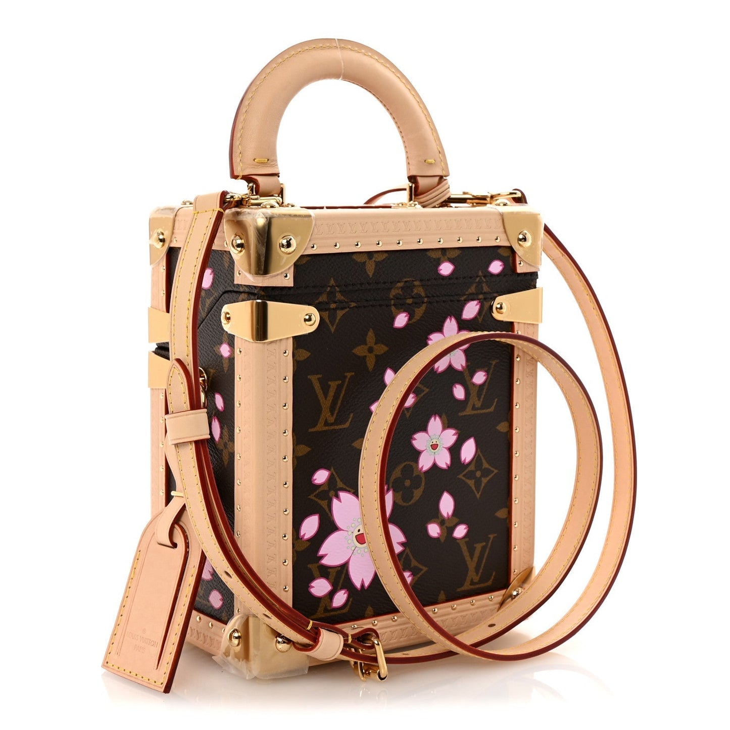 LV X TM Monogram Cherry Blossom Camera Box Sakura Brown