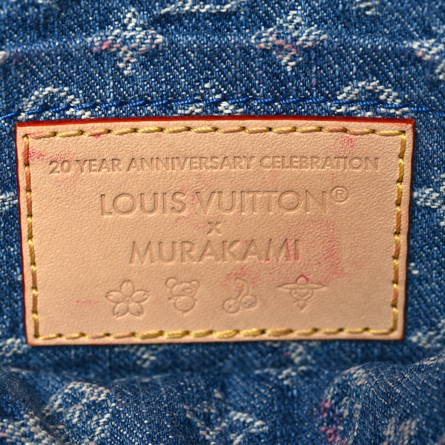 LV X TM Monogram Denim Cerises Pochette Accessories Blue