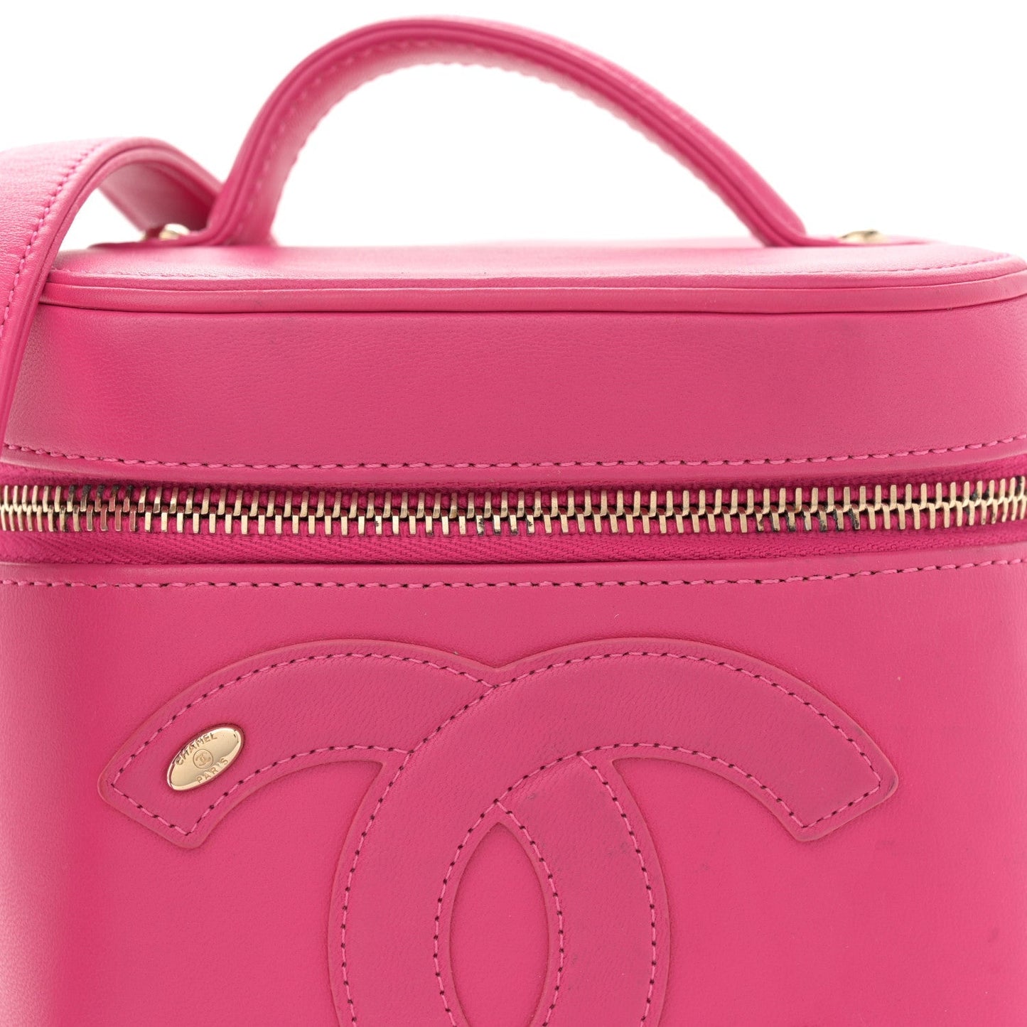 Lambskin Timeless Vanity Cosmetic Case Pink