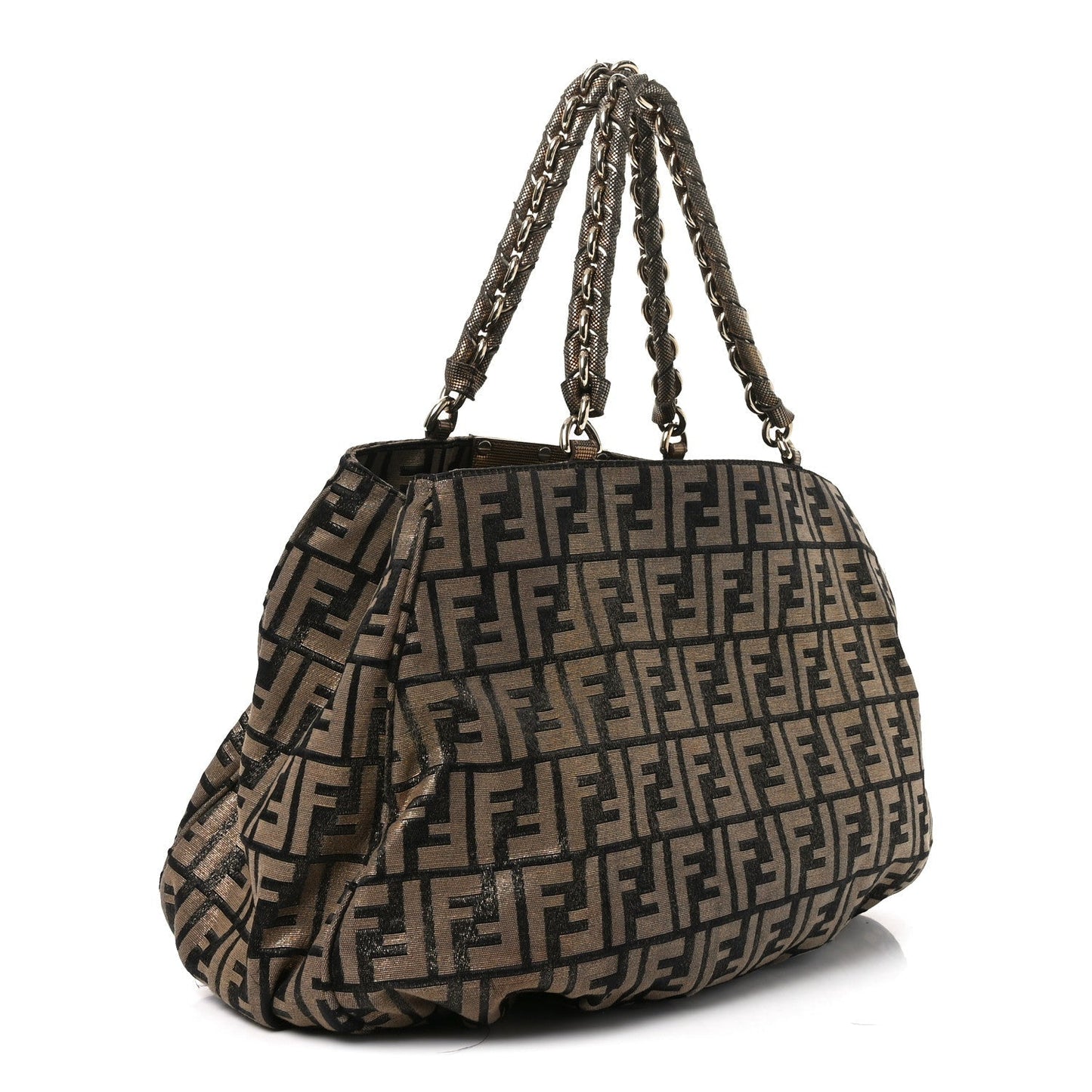 Metallic Lurex Zucca Mia Tote Bronze