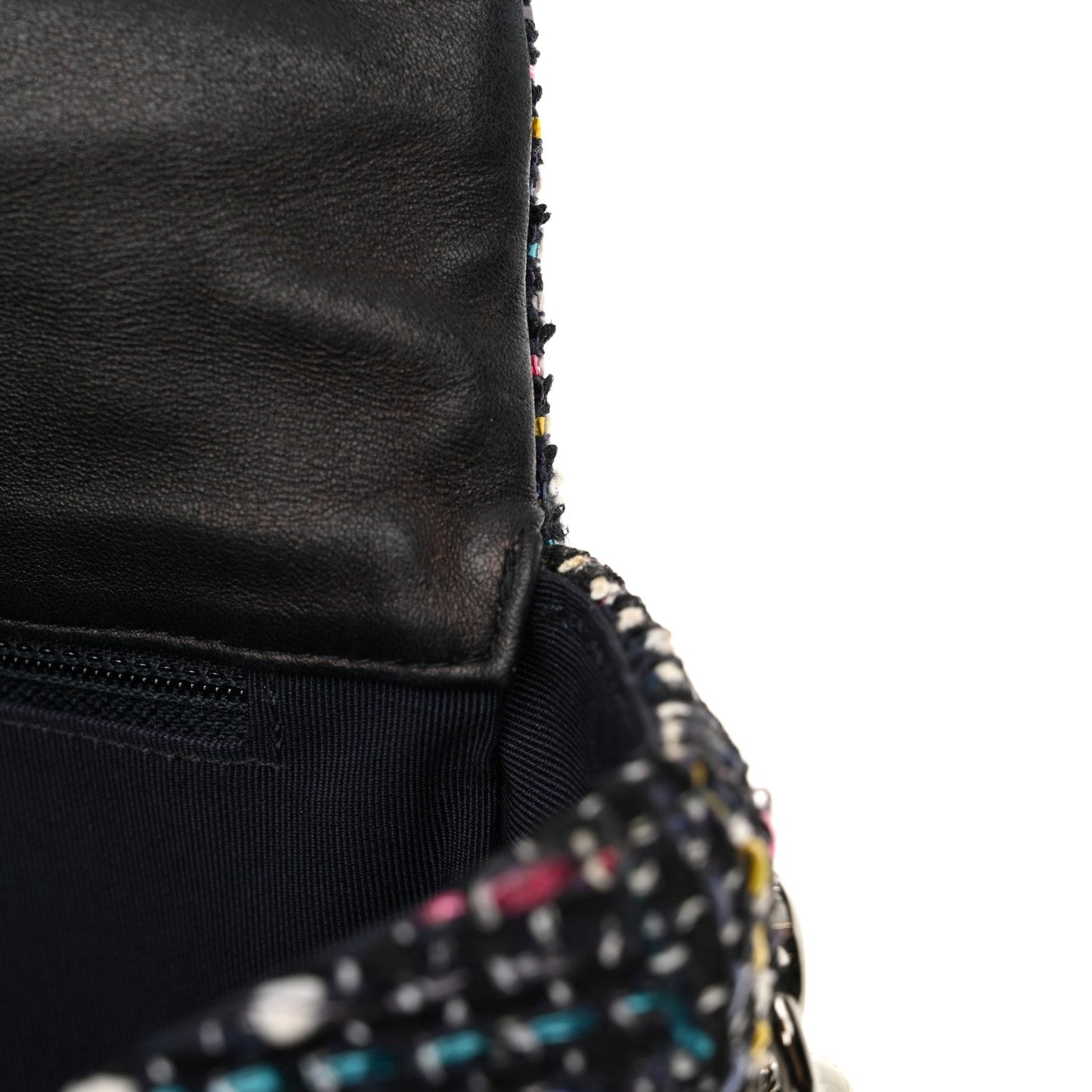 Tweed Small Messenger Flap Navy