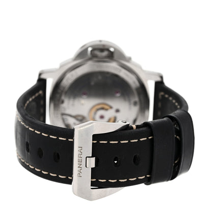 Stainless Steel Calfskin 44mm Luminor Marina Manual Winding Watch Black PAM00510