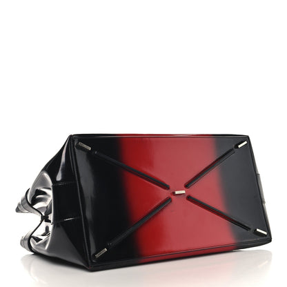 Smooth Airbrushed Calfskin XL Gancini Buckles Tote Bag Flame Red Black
