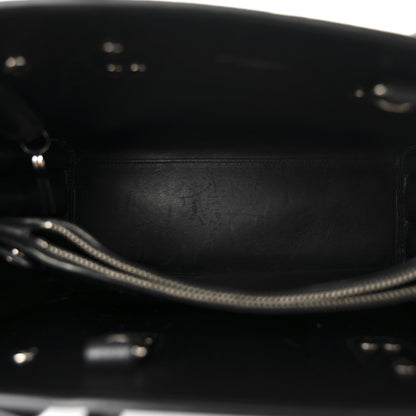 Calfskin Crocodile Embossed Baby Sac De Jour Black
