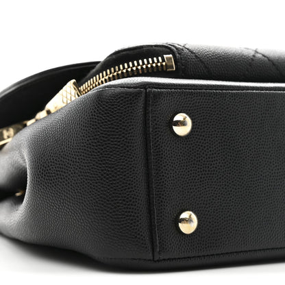 Caviar Quilted Medium Business Affinity Flap Black