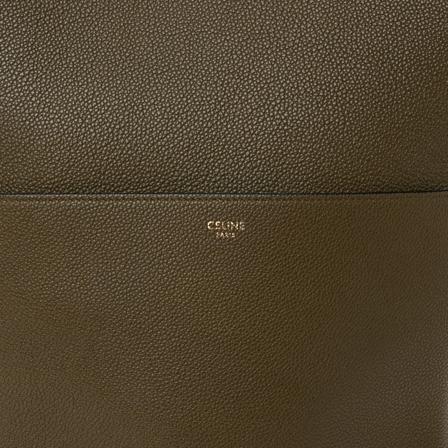 Soft Grained Calfskin Sangle Bucket Bag Light Khaki