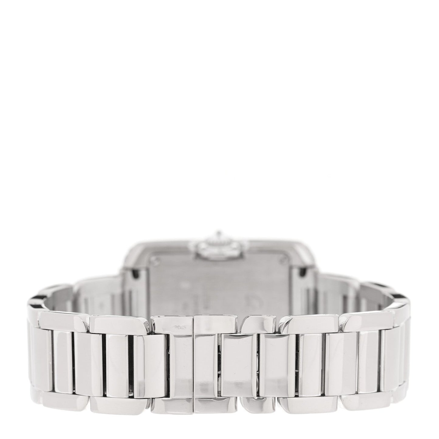 18K White Gold Diamond Bezel 23mm Tank Anglaise Quartz Watch