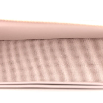 Caviar Quilted Top Handle Slim Vanity With Chain Light Purple