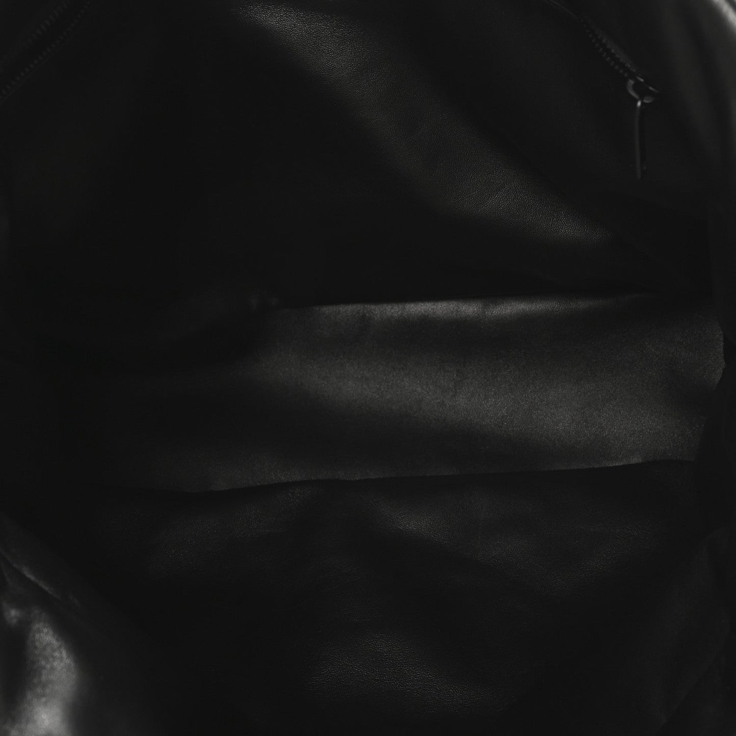 Lambskin Wide Puffer Tote Black