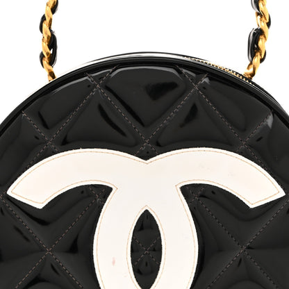 Patent CC Round Vanity Case Black