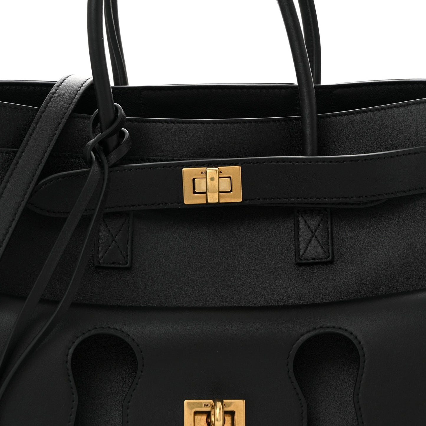 Smooth Calfskin Small Bel Air Carry All Bag Black