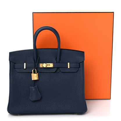 Togo Birkin 25 Bleu Abysse