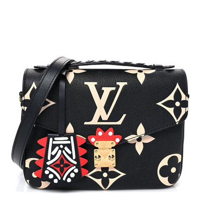 Empreinte Monogram Giant Crafty Pochette Metis Black Creme