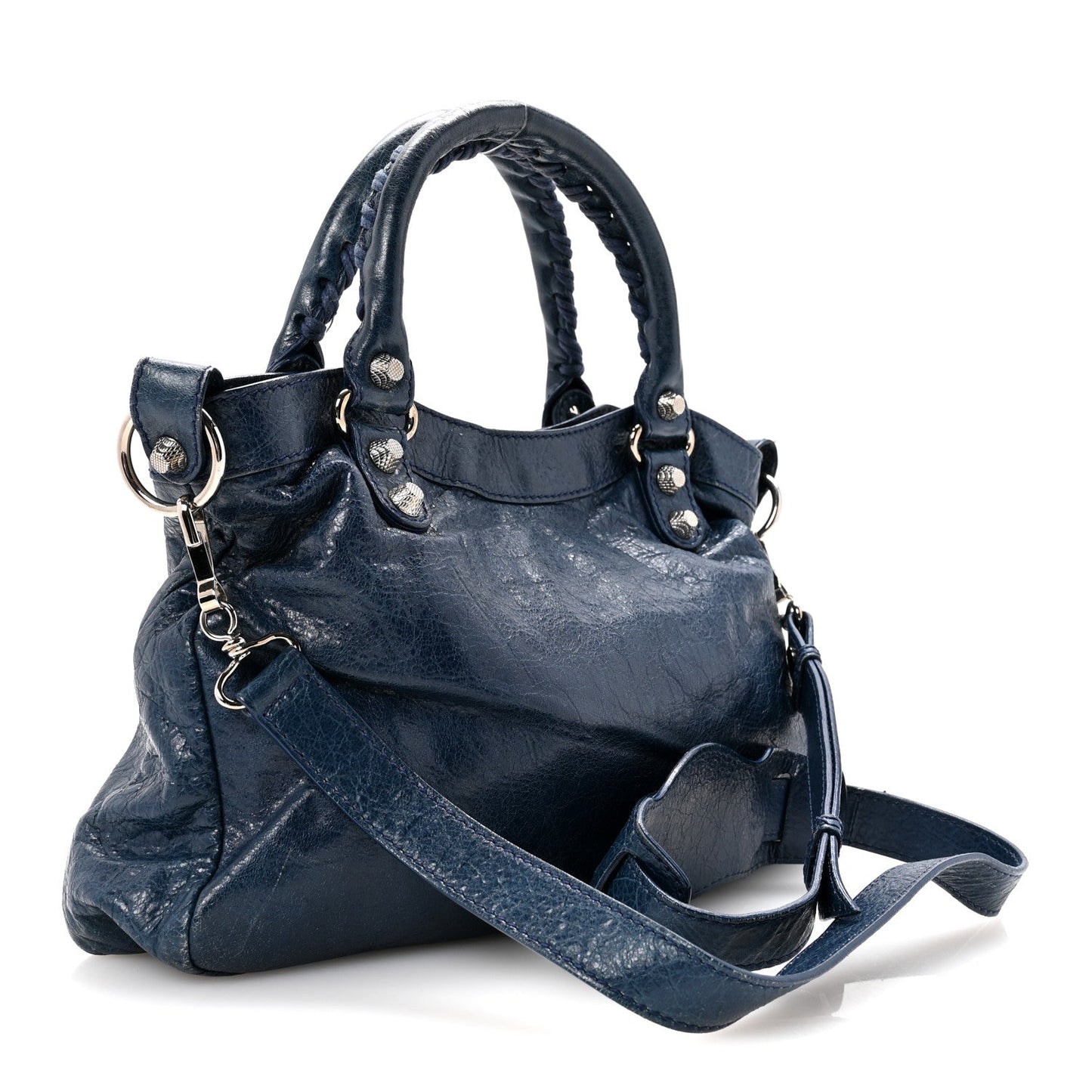 Agneau Giant 12 Silver Hardware Town Bleu Mineral
