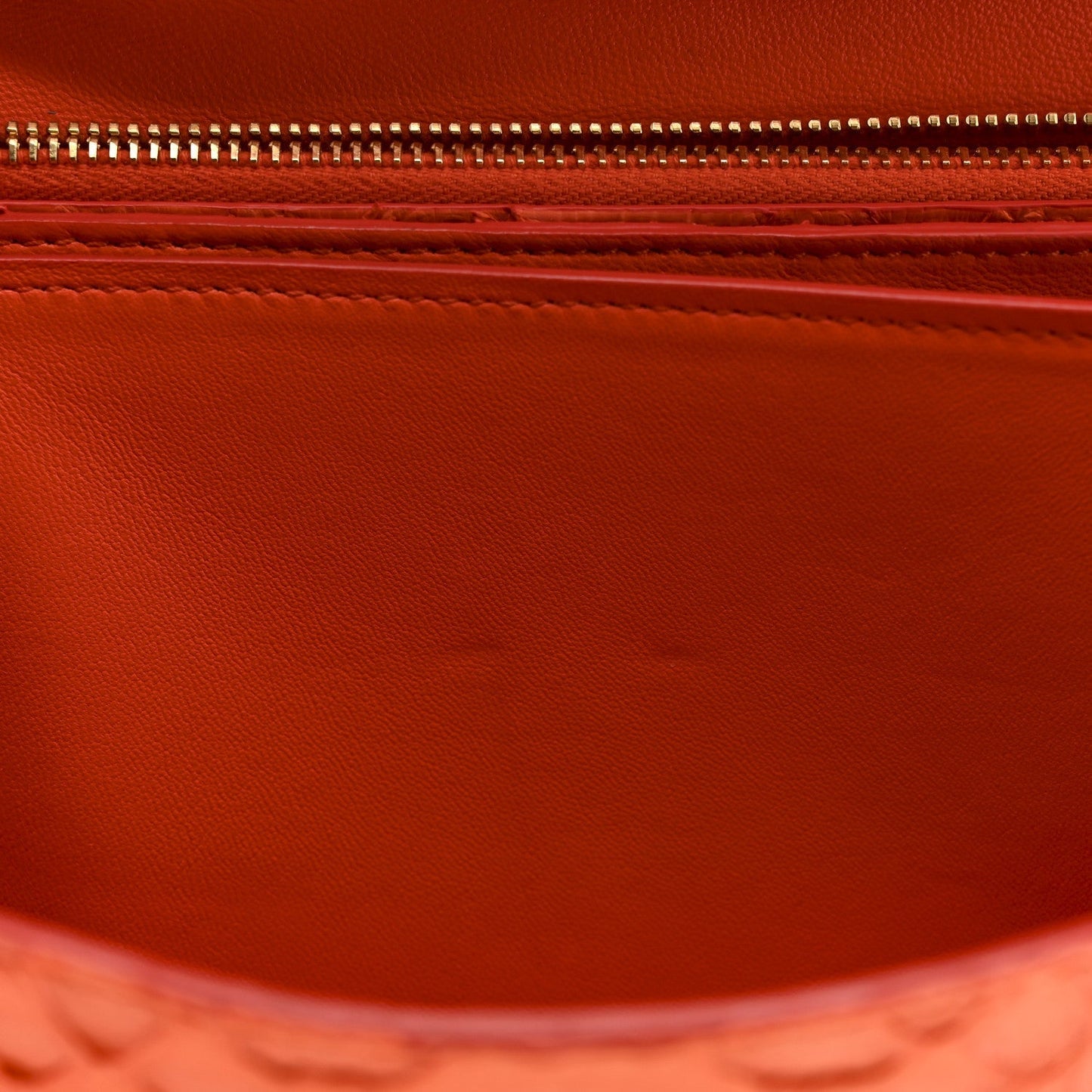 Snakeskin Classic Box Flap Orange