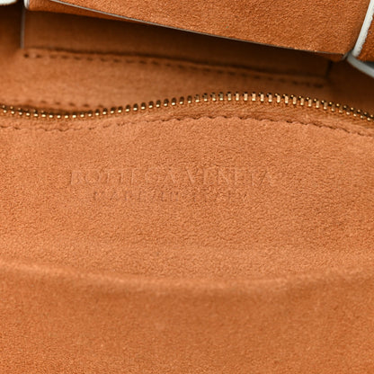 French Calfskin Maxi Intrecciato Small Arco Pale Blue