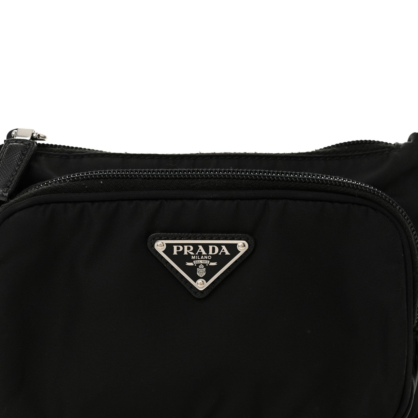 Re-Nylon Saffiano Belt Bag Black