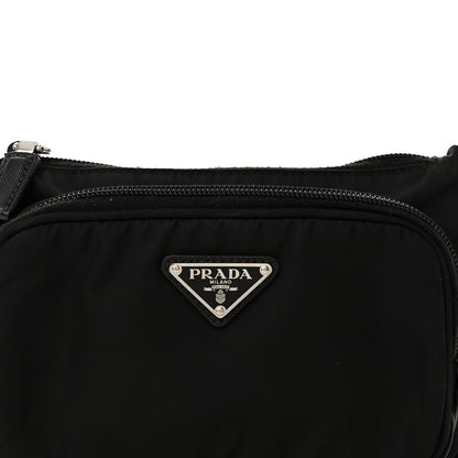 Re-Nylon Saffiano Belt Bag Black