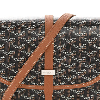 Goyardine Belvedere II PM Messenger Bag Black Gold