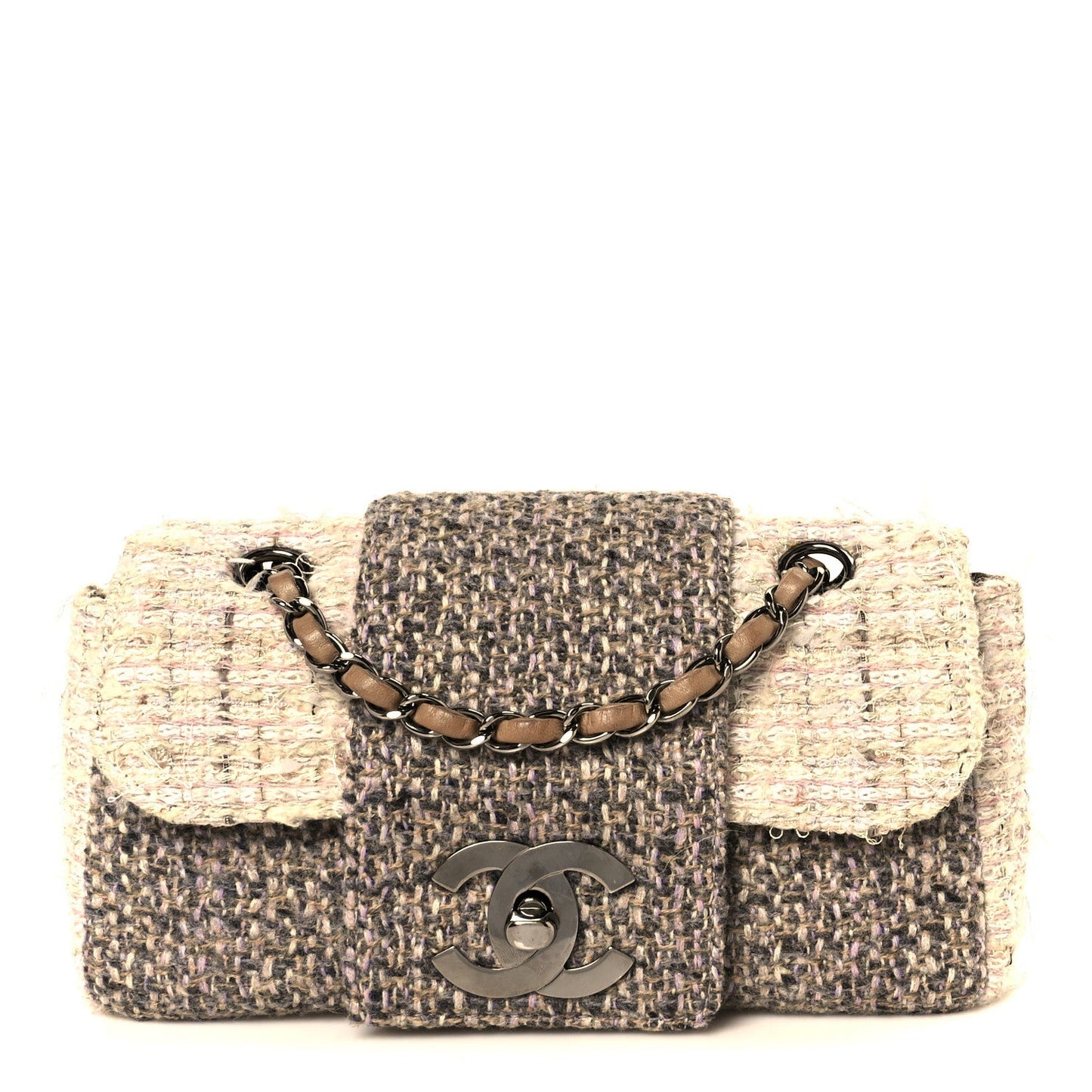 Tweed Small Fantasy Flap Grey